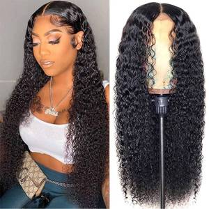 lot 2205 image: YLOIJO Lace Front Wigs Deep Wave Human Hair Pre-Plucked Wigs For Black Women, Artificial Wigs Heat Resistant Synthetic Deep Wave Curly Virgin Hair Closure�� 26 Inch ��
