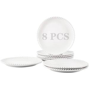 lot 3779 image: Clear Glass Divided Serving Platter with Beaded Edge