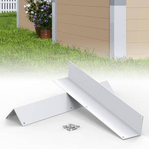 lot 3802 image: BJADES Aluminum Siding Corners Metal Corner Guards for Vinyl Siding,Outside Weed Whacking Protection��3 38 x 3 38 x 15 34,2 Pack