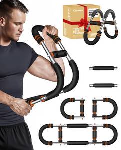 lot 4216 image: 2026 New Saker PowerTwist Arm Trainer, 30-120lb Adjustable Forearm Strengthener, Arm Exercise and Chest Workout Equipment for Home Gym, for Men, Ideas for Fitness Enthusiasts