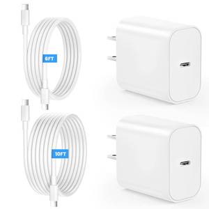 lot 4227 image: iPad Charger Fast Charging, 20W USB C Charger Block with 10FT & 6FT USB C to C Cable for iPad Pro 1312.911 inch, iPad A16 11th10th Generation, iPad Air 1311 inch M4M3M25th4th, iPad mini 76
