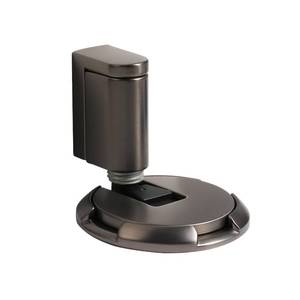 lot 4232 image: SAILANKA Windproof Door Stopper Indoor Heavy Duty Floor Door Stop Keep Door Open Mechanical No Drilling Door Stopper with Screws and Adhesive Pads, 1 Pack, Grey