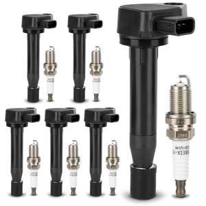 lot 4242 image: UF242 Ignition Coil & 4503 Double Iridium Spark Plug For Honda 1999-2010 Odyssey,2000-2003 AccordAcura 1999-2008 TL, 2005-2008 RL,2001-2003 CL 3.2L 3.5L V6 Replaces# 30520-P8E-A01