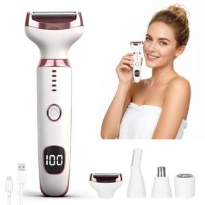 lot 4251 image: Beanify 2026 Led Display Electric Razor,Beauty Womens Wet & Dry Electric Shaver, Painless 4 in 1 Painless Body Razors,Cordless 3-Blade Ladies Shaver for Legs, Arm, Underarms, Bikini (Multicolor)