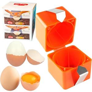 lot 4272 image: Egg Shell Opener, Egg Cracker Tool, Egg Peeler, Egg Peeler Tool for Hard Boiled Eggs New Kitchen Gadgets for Raw Egg - Red