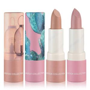 lot 4291 image: XINGXYUEL 2PCS Matte Nude Lipstick Set Velvet Lip Gloss Nude Lip Stain Paper Tube Lipsticks Non-Stick Cup Waterproof Long Lasting Matte Lipstick for Women Daily