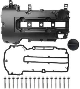 lot 5805 image: Upgraded Aluminum Valve Cover with Gasket, Bolts & Oil Filler Cap Compatible with 2011-2020 Chevy Cruze Sonic Trax Volt Cadillac ELR Buick Encore 1.4L Turbo Replace 264-968 55573746 25198874 25198498