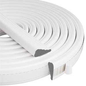lot 5808 image: Wedge-Shape Window Weather Stripping Door Frame Seal Strip 3Pcs�196 White,Upgrade Black Foam,Soundproofing,Draft Stopper,Winter Insulation,Noise Blocker, Gap Filler for Exterior Front Door Side
