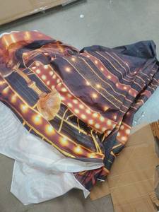lot 6244 image: Chandelier backdrop 128 by 85