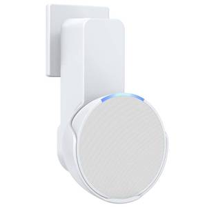 lot 6312 image: Maxonar Wall Mount for Echo Pop, Echo Pop Wall Mount No Drill Needed Alexa Speaker Holder Stand Cable Hidden Storage- (WhiteBlackGreenPurple)