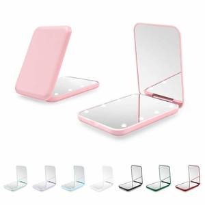 lot 6323 image: Kakuje Compact Mirror, 1X3X Magnification LED Pocket Mirror with Nternal BIattery, Mini Mirror for Purse, Pocket,Travel and Present (Pink)
