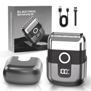 lot 6329 image: LYRSLF Electric Foil Shavers for Men Mini Electric Razor, Foil Shaver for Face, IPX7 Waterproof Wet Dry Cordless Razor with 3 Floating Blades, LED Display for Travel & Home, USB Type C