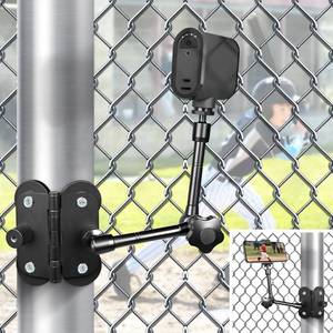 lot 6347 image: Magnetic Camera Fence Mount, Post Mount for Mevo StartGoProInsta360DJI OSMO Pocket 3iPhone, Two 14 Threaded Points Camera Magnet Holder for Game Changer Recording Baseball Softball Tennis Games