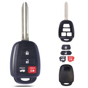 lot 6349 image: SUPALAND Key Fob Shell Case Replacement Fits for Toyota Camry Corolla RAV4 Highlander Tacoma Yaris Scion 2012 2013 2014 2015 2016 2017 2018 2019 Keyless Entry Remote Control Head Uncut Key Pad Cover