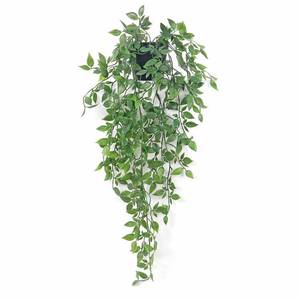 lot 6354 image: Season 2 Season Fake Hanging Plants Artificial Small Potted Plants Mandala Leaves Faux Vines Indoor Greenery Plant for Living Room Shelf Decor (1 PCS)