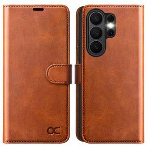 lot 6380 image: OCASE Compatible with Samsung Galaxy S26 Ultra Wallet Case, PU Leather Flip Folio Case with Card Holders RFID Blocking Kickstand Shockproof TPU Inner Shell Protective Phone Cover 2026, Brown