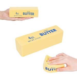 lot 6391 image: Slow Rising Butter Squishy Sensory Squeeze Toy �� 5.2 Inch Soft Fidget Toy for Focus Play, Cute Party Favor Gift Desk Toy, Stress Balls, Large & Small Size