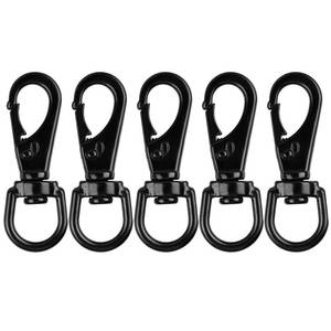 lot 6410 image: Stainless Steel Swivel Eye Snap Hook, 5 Pack (2.7 Inch) Heavy Duty Flag Clips for Flagpole Rope, Diving Clips Spring Hooks for Bird Feeders, Pet Chains, Dog Tie-Out Cable, Keychains