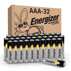 lot 6411 image: Energizer Alkaline Power AAA Batteries, 32 Count, Long-Lasting Triple A Batteries, Suitable for Everyday Electronics and Emergency Gear incomplete