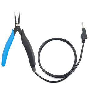 lot 10048 image: Grounded pliers for permanent jewelry, 3ft Precise Control Unleash Unrivaled Precision for Fine Chain Welding, 3ft Blue