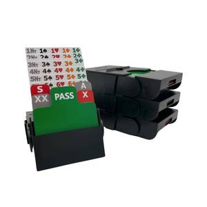 lot 10101 image: Baron Barclay Bid Pal �� Bridge Bidding Devices for The Card Game Bridge �� Set of 4 (Black)