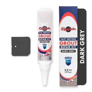 lot 10109 image: ZippySolve Tile Grout, Repair Kit, Restore & Renew Tile Joints Line, Fast Drying Tile Grout Paint Squeeze Tube for Bathroom Shower Kitchen Floor, Waterproof (8.8 oz, Dark GreyAnthracite)