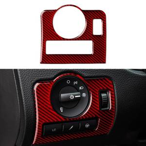 lot 10153 image: Car Headlight Switch Sticker Carbon Fiber Decal Interior Trim Cover for Ford Mustang GT Shelby 2009 2010 2011 2012 2013 2014 Accessories
