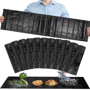 lot 10157 image: 10 Pack Sticky Mouse Trap, Super Large 47.2  11 Glue Traps for Mice, Peanut Taste Pheromone Rats Traps Indoor for Home, Rodent Snakes Spiders Roaches