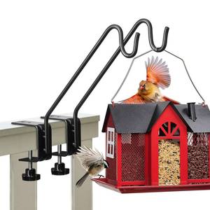 lot 11711 image: Kingsyard 2 Pack Middium Heavy Duty Deck Hook - 10 inch Metal Deck Railing Hooks for Hanging Bird Feeders, Planters, Suet Baskets, Lanterns, Wind Chimes