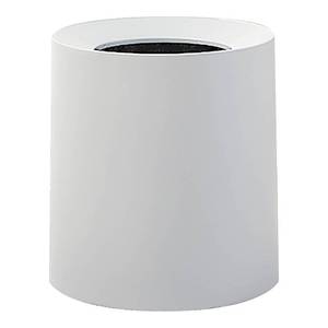 lot 12339 image: Modern Round Waste Basket,2.1Gal8L Open Top Trash Bin,White Garbage Can with Removable Plastic Bin,Keeps Liner Bag Hidden,Bathroom Garbage Can or Trash Can for Kitchen,Minimalist Office Trash Can