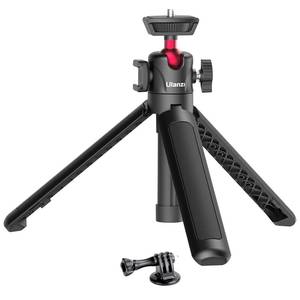 lot 12381 image: ULANZI MT-16 Extendable Mini Camera Tripod, 4 Levels Adjustment 360° Ball Head Cold Shoe Lightweight Portable Vlog Travel Selfie Stick Handle Grip Desktop Webcam Tripod for DSLR Action Camera
