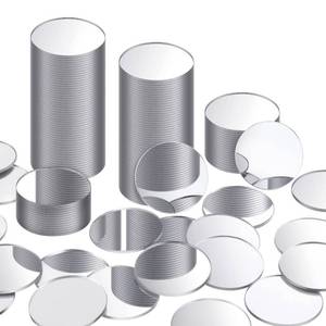 lot 12404 image: Blulu 200 Pieces Small Round Mirrors for Crafts Adhesive Round Bulk Mirror Tiny Circles Craft Acrylic Tiles for DIY Projects, Wall, Table & Art Decor Essentials (1 Inch)