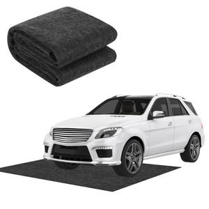 lot 13076 image: 5 x 6Ft Oil Spill Mat, Garage Floor mats for Under Car Garage Rugs Durable Waterproof Non-Slip Backing Contains Liquids Protects Garage Floor Surface for Under Cars