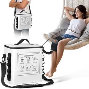 lot 13109 image: Portable Ice Machine for Knee After Surgery, Programable Cold Therapy Machine for Knee Replacement Recovery with Ice Pack, Cryotherapy System with Compression Pad for Shoulder, Hip, Ankle Pain Relief