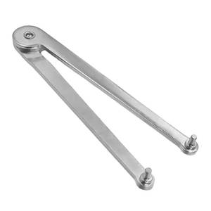 lot 14241 image: Sankoly Universal Adjustable Angle Grinder Wrench Pin Spanner Locknut Wrench for Backing Pads on Angle Grinder and Round Nuts with Drilled Holes
