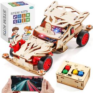lot 14246 image: STEM Kits for Kids Age 8-10, STEM Toys for Boys 8-13, Remote Control Model Car Building Kits, Wood 3D Puzzles 8-12, Science Crafts Projects, Gifts for 8 9 10 11 12 13 14 Year Old Teen Boys Girls