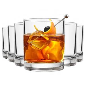 lot 14279 image: R��LW�Y Whiskey Glasses Set of 6, 10 Oz Old Fashioned Glass Cocktail Glasses, Lowball Glasses Tumbler, Clear Glass Cups for Bourbon Whiskey Scotch Rum Juice, Whiskey Gifts for Men