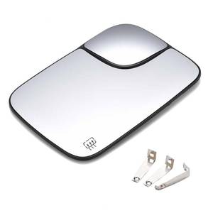 lot 14324 image: Heated Mirror Glass Right Passenger Side Compatible with Dodge Ram 1500 2500 3500 2005 2006 2007 2008 2009 Replace# 5161010AA With spotter mirror