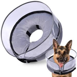 lot 18244 image: BARKLESS Dog Cone, Inflatable Dog Cone After Surgery for Large Breeds, Soft Surgery Collar with Enhanced Anti-Licking Guard Shield for Pets, Patented Protective Donut Collar