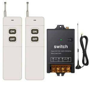 lot 18245 image: dstfuy Remote Control Switch,1500M Long Distance,AC 110V120V240V 40A Relay Wireless RF Switch for High Power Water Pump Motor Lighting Electrical Equipment.(4900FT 110V)