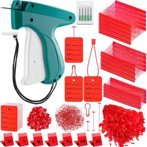 lot 18265 image: Chumia 3576 Pcs Tagging Guns for Clothes Labels Attacher Stitch Guns for Clothing with 3000 Barbs, 5 Needles and 100 Price Tags, Sewing Kit for Retail Stores, Garage Yard Sales(Red)