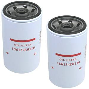 lot 19536 image: 2-PACK 15613-E0110 Lube Oil Filter Replaces 15613E0110, 57080, BD7325, LF16110, P551441 Compatible with Hino (2005-2020) 195, 258, 268, 338 TRUCKS For J08E & J05E Engine