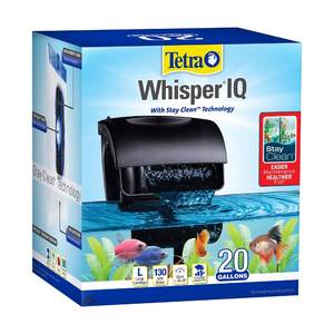 lot 19540 image: Tetra Whisper IQ Power Filter 20 Gallons, 130 GPH, with Stay Clean Technology