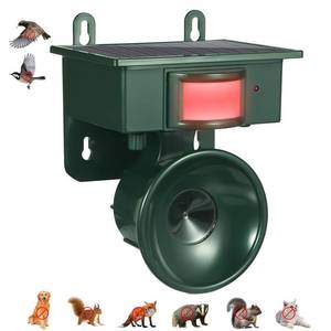 lot 19603 image: New Solar Ultrasonic Bird Repellent Devices IP65 Bird Repeller Outdoor Motion Activated Bird Deterrents for Outside Pigeon Repellent Woodpecker Goose Deterrent for Rooftops Porch Patio Balconies
