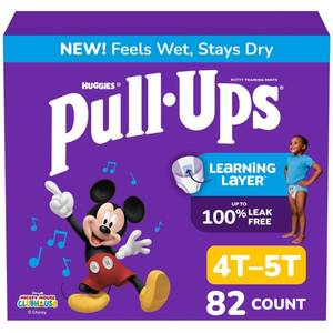 lot 19623 image: Pull-Ups Boys Potty Training Pants - 4T-5T - 82ct