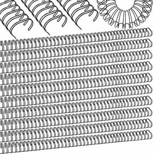 lot 19628 image: MorningRo 50 Pcs 1 Inch Metal Double Loop Cinch Binding Wires Bulk Double Spiral Binding Ring Coil Twin Spines Combs 2 1 Pitch Cinch Machine Wire for Document Notebook File Making, Black