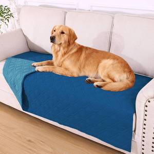 lot 20272 image: hyha Waterproof Dog Bed Blanket, Soft Pet Blankets, Waterproof Couch Cover for Dogs, Reversible Sofa Covers Washable for Furniture (40x90 Inch, Navy BlueBlue)