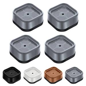 lot 20286 image: shouwuhho 4 Pack Furniture Risers Adjustable Bed Risers Heavy Duty Lifts Height 1, Square Stackable Bed Risers 1, 2 or 3 Inch for Desk Leg Table Couch Sofa Chair Bed Frame Legs Dorm, Gray