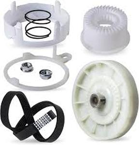 lot 10063 image: Washing Machine Drive Pulley and Ring Components