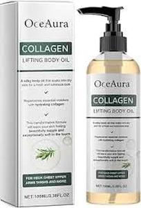 lot 14253 image: OceAura Collagen Lifting Body Oil with Pump Dispenser